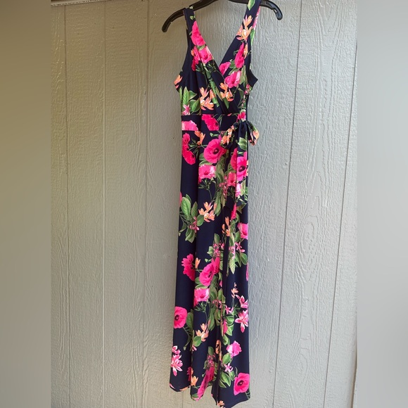 Market & Spruce Helena Faux Wrap Maxi Dress MP petite - Picture 1 of 2